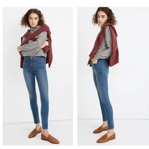 Madewell 10" High-Rise Skinny Jeans in Dewitt Wash - size 27